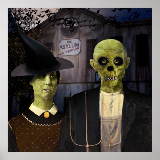 Poster Halloween gothique américain (Devant)