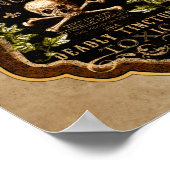 Poster Halloween Gothique Crâne Et Crossbones Potion De S (Coin)