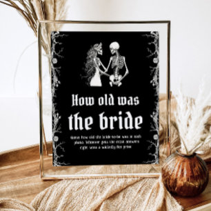 Poster Halloween Gothique L'Âge Du Jeu De Mariée