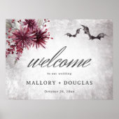 Poster Halloween gothique noir et bordeaux Ordre des évén (Devant)