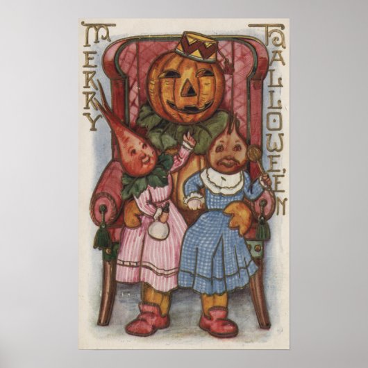 Poster Halloween Greeting Turnip Heads (Devant)