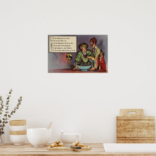 Poster Halloween GreetingCandle Grease (Cuisine)