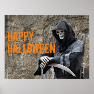 Poster Halloween Grim Reaper personnalisable