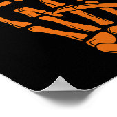 Poster Halloween Halloween squelette (Coin)