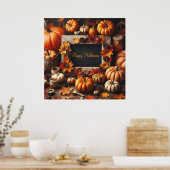 Poster Halloween Happy Frame (Cuisine)