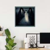 Poster Halloween - Haunted Bridge 3 (Bureau à domicile)