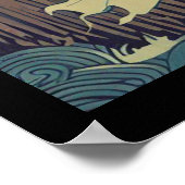 Poster Halloween - Haunted Bridge Woodcut 4 (Coin)