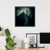 Poster Halloween - Haunted Church 2 (Bureau à domicile)