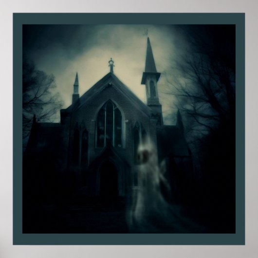 Poster Halloween - Haunted Church 2 (Devant)