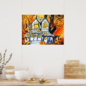 POSTER HALLOWEEN HAUNTED HOUSE (Cuisine)