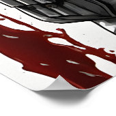 Poster Halloween Haunting Art, cauchemar de tueur sanglan (Coin)