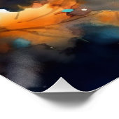 Poster Halloween Havanais avec la peur Citrouille (Coin)