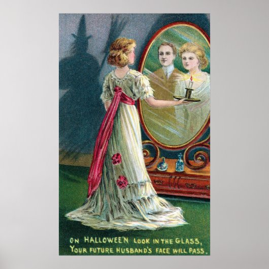 poster  Halloween-heks- en vrouwenpartij (Voorkant)