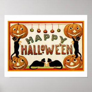 Poster Halloween heureux