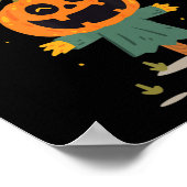 Poster Halloween heureux citrouille (Coin)