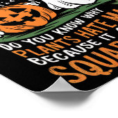 Poster Halloween heureux - Math Professeur scientifique F (Coin)