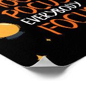Poster Halloween Hocuss Pocus Tout le monde Focus Enseign (Coin)