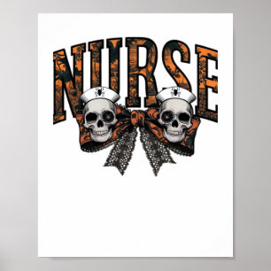 Poster Halloween Infirmière Scary Coquette Bow Classic T-