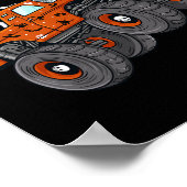 Poster Halloween Jack-o'-lantern Monster Truck Toddler Bo (Coin)