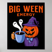 Poster Halloween Jack-o-lanterne Big Ween Energy for Coff (Devant)