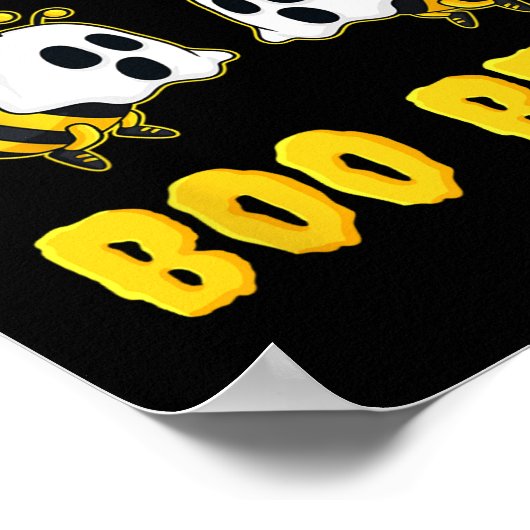 Poster Halloween J'Aime Son Boo Bees Fun (Coin)
