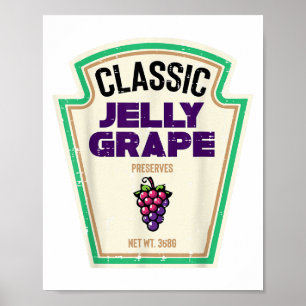 Poster Halloween Jelly Grape Funny Groupe alimentaire Cos