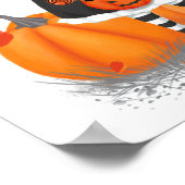 Poster Halloween jolie petite sorcière (Coin)