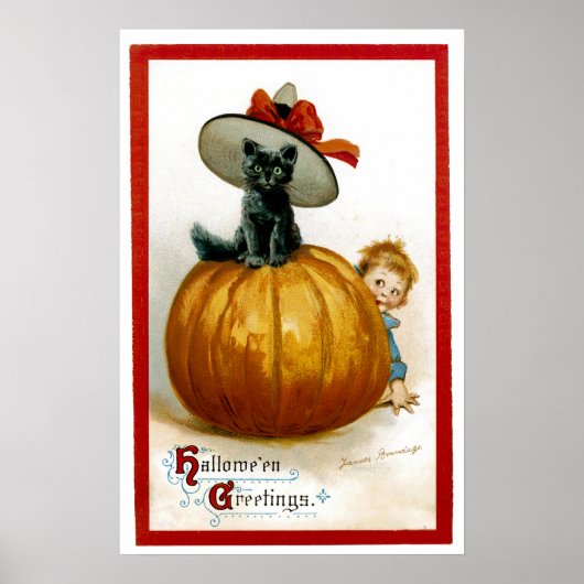 Poster Halloween Kitty à la mode (Devant)