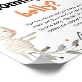 Poster Halloween la taille de maman's Belly Shower jeu (Coin)