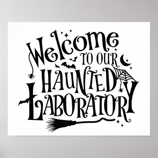 Poster Halloween Laboratoire (Devant)