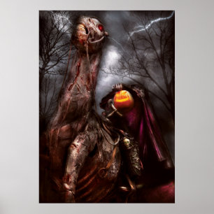 Poster Halloween - Le cavalier sans tête