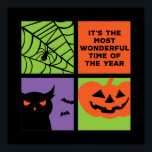 Poster Halloween le plus merveilleux temps de l'année<br><div class="desc">Halloween C'est le moment le plus merveilleux de l'année. Drôle Halloween costume design à porter lorsque vous allez Trick ou Treat. Cette marchandise déplaisante et monstrueuse est idéale pour une soirée d'Halloween éffrayante avec un thème de fantôme effrayant ou de film d'horreur. Allez bien avec votre décoration Halloween de Jack-o'-lantern...</div>