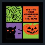 Poster Halloween le plus merveilleux temps de l'année<br><div class="desc">Halloween C'est le moment le plus merveilleux de l'année. Drôle Halloween costume design à porter lorsque vous allez Trick ou Treat. Cette marchandise déplaisante et monstrueuse est idéale pour une soirée d'Halloween éffrayante avec un thème de fantôme effrayant ou de film d'horreur. Allez bien avec votre décoration Halloween de Jack-o'-lantern...</div>