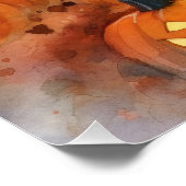 Poster Halloween les grandes Pyrénées avec la peur Citrou (Coin)