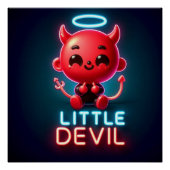 Poster Halloween Little Red Devil (Devant)