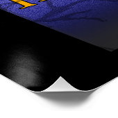 Poster Halloween Maison et Monstre (Coin)