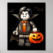 Poster Halloween Maître Constructeur Vampire Enfants Bâti (Devant)