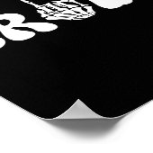 Poster Halloween mariée Mariage Groom Skeleton Couple Mat (Coin)