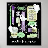Poster Halloween Math Teacher Ghosts Trig Or Treat Studen (Devant)