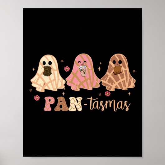 Poster Halloween mexicain Ghost Conchas (Devant)
