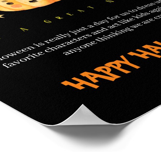 Poster Halloween mignon (Coin)