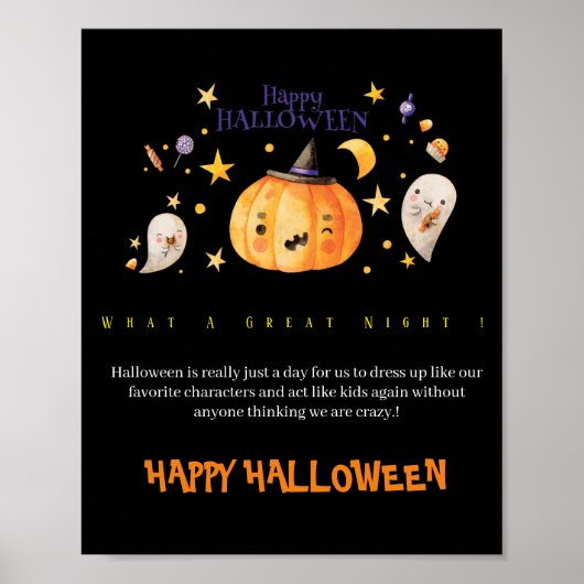 Poster Halloween mignon (Devant)