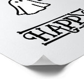 Poster Halloween mignon et drôle Fantômes Whims (Coin)