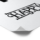 Poster Halloween Mignonne drôle Whimsical Toil & Trouble (Coin)