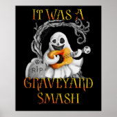 Poster Halloween Monster Mash Ghost Graveyard Smash (Devant)