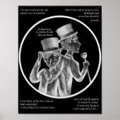 Poster Halloween Mr. Hyde and Dr. Jekyll Gothic Art Print (Devant)