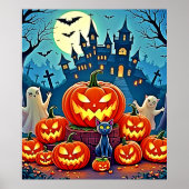 Poster Halloween Night: Spooky Fun Art (Devant)