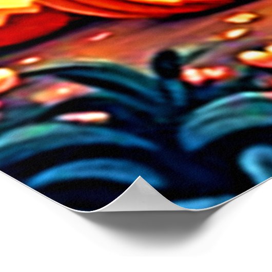 Poster Halloween Night: Spooky Fun Art (Coin)