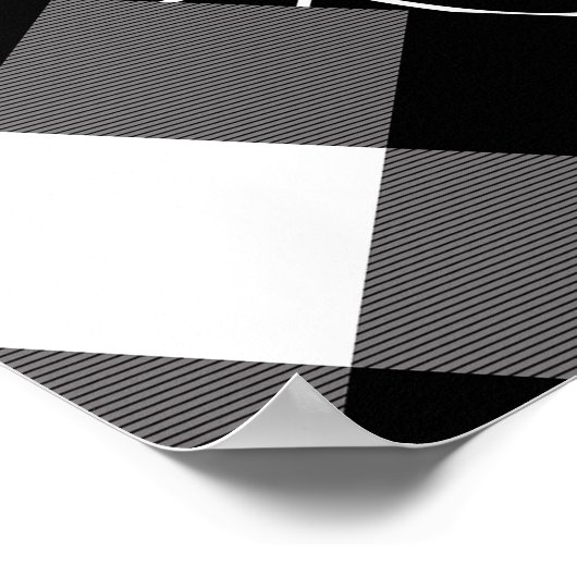 Poster Halloween noir et blanc Spiderweb Patchwork (Coin)