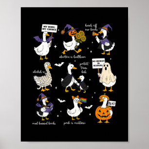 Poster Halloween Oie Subtil Résister Trump Libéral Fémini